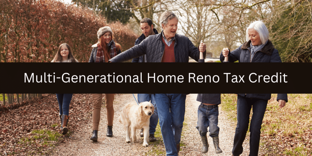 The MultiGenerational Home Renovation Tax Credit MRG Wealth Management